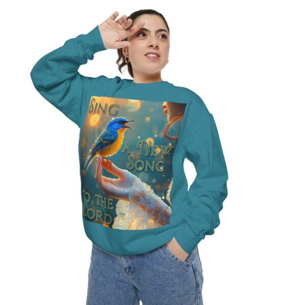 Sweatshirt Unisex Inspirational our 'Song Bird' "Sing a New Song" design! Christian Apparel, Faith-Based Comfort, Jumper, Gift for Believers
