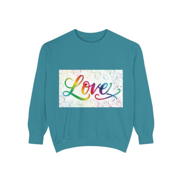 Sweatshirt Unisex our inspirational "Love" 'spirals' design. Faith Apparel Gospel Fashion Jumper, Pullover - Image 23