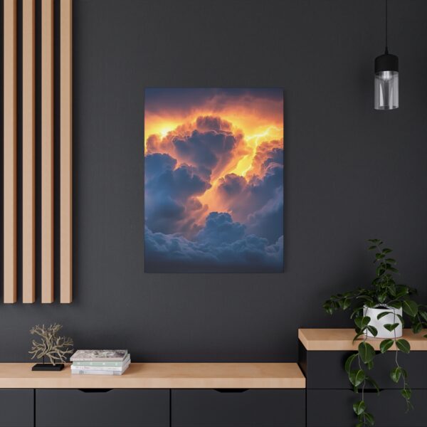 Inspirational matte Canvas Wall Art, with 'Storm Light' design! Beauty of Creation Tropical Storm Home Decor Uplifting Artwork - Image 9