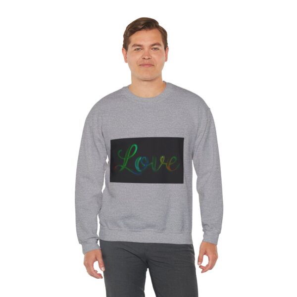 Crewneck Sweatshirt-with our inspirational "Love" 'light in darkness' Design!! Vintage Inspired Faith Apparel, Gospel Fashion Unisex Heavy - Image 12