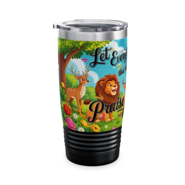 Our inspirational "Let Everything that has Breath Praise the Lord!" Tumbler | 20oz Inspirational Travel Mug, Motivational Drinkware, Perfect for Gifting - Image 12
