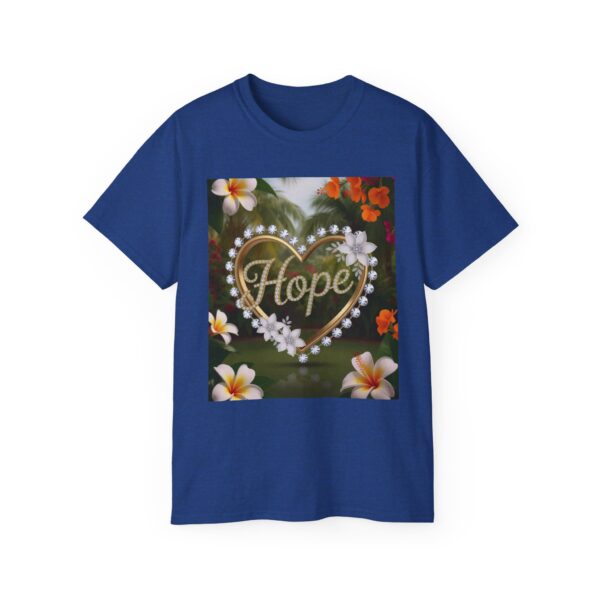 Our "Hope" Inspirational 'Diamond Ring Heart' Design Vintage Christian Faith Apparel Unisex Cotton T-Shirt, Thoughtful Quote, Philippians 4:8 - Image 19