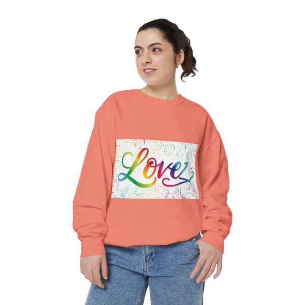 Sweatshirt Unisex our inspirational "Love" 'spirals' design. Faith Apparel Gospel Fashion Jumper, Pullover - Image 14