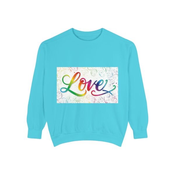 Sweatshirt Unisex our inspirational "Love" 'spirals' design. Faith Apparel Gospel Fashion Jumper, Pullover - Image 26