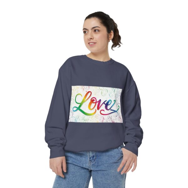Sweatshirt Unisex our inspirational "Love" 'spirals' design. Faith Apparel Gospel Fashion Jumper, Pullover - Image 34
