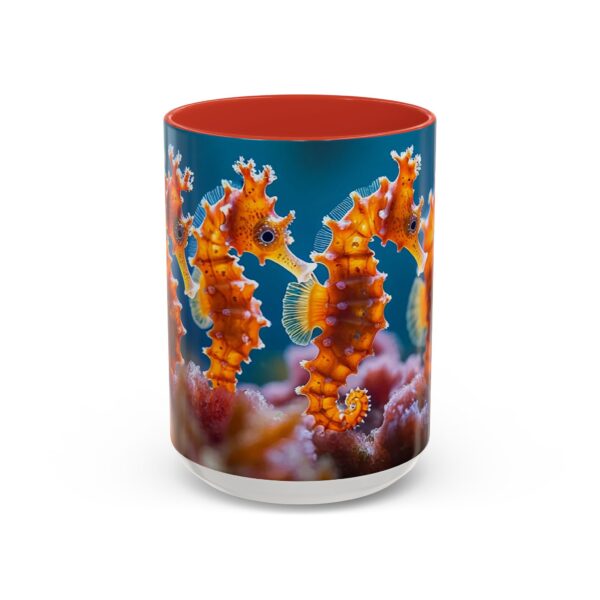 Our 'Seahorses' design Accent Coffee Mug, Perfect for Wedding Gifts, Inspirational Decor Beauty of God's Creation Tea Ceramic - Image 29