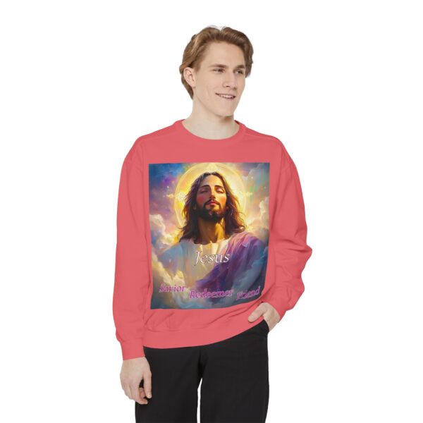 Sweatshirt Unisex our inspirational 'Jesus: Savior, Redeemer, Friend' design! Faith Apparel Gospel Fashion Jumper, Pullover - Image 42