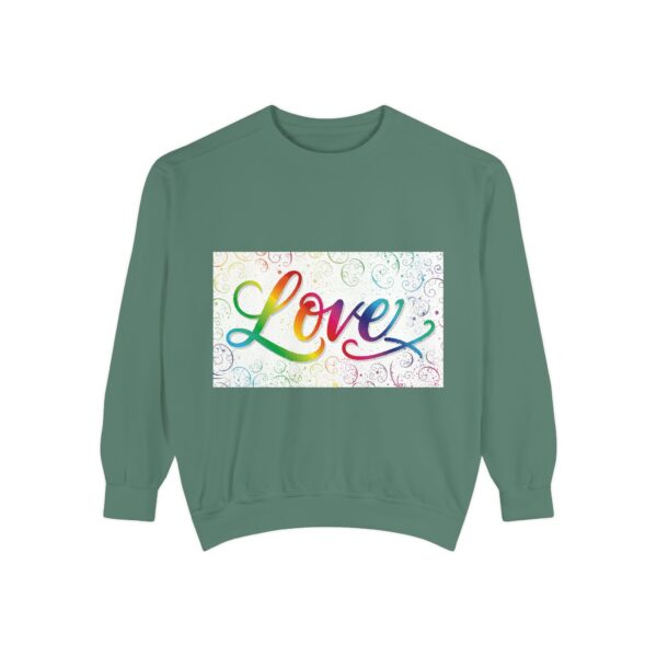 Sweatshirt Unisex our inspirational "Love" 'spirals' design. Faith Apparel Gospel Fashion Jumper, Pullover - Image 5