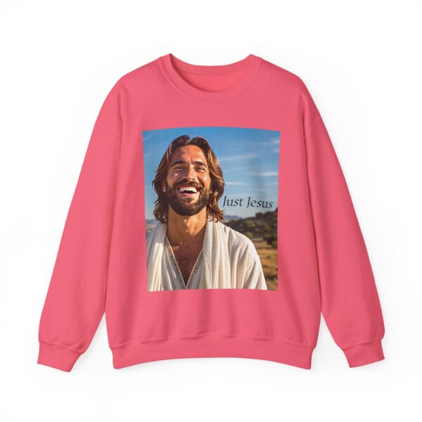 Crewneck Sweatshirt-with our inspirational "Just Jesus" Design!! Vintage Inspired Faith Apparel, Gospel Fashion Unisex Heavy - Image 2
