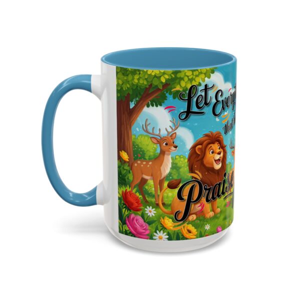 Our inspirational "Let Everything that has Breath Praise the Lord!" Ceramic Accent Coffee Mug Design is Perfect for Wedding Gifts, Inspirational Decor - Image 39