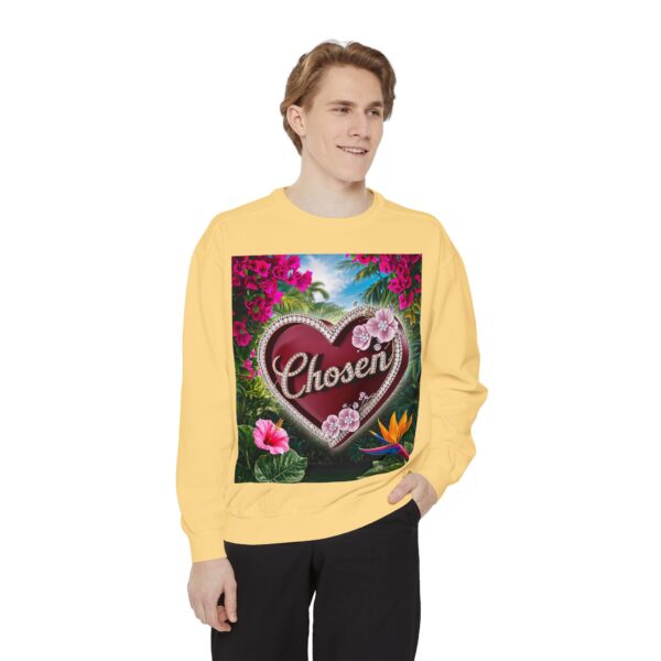 Sweatshirt Unisex Inspirational-with our "Chosen" 'Solid Red Heart' Design! Christian Uplifting Faith-Based Apparel Gospel Philippians 4:8 - Image 8