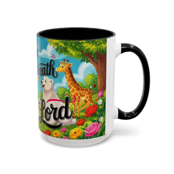 Our inspirational "Let Everything that has Breath Praise the Lord!" Ceramic Accent Coffee Mug Design is Perfect for Wedding Gifts, Inspirational Decor - Image 18