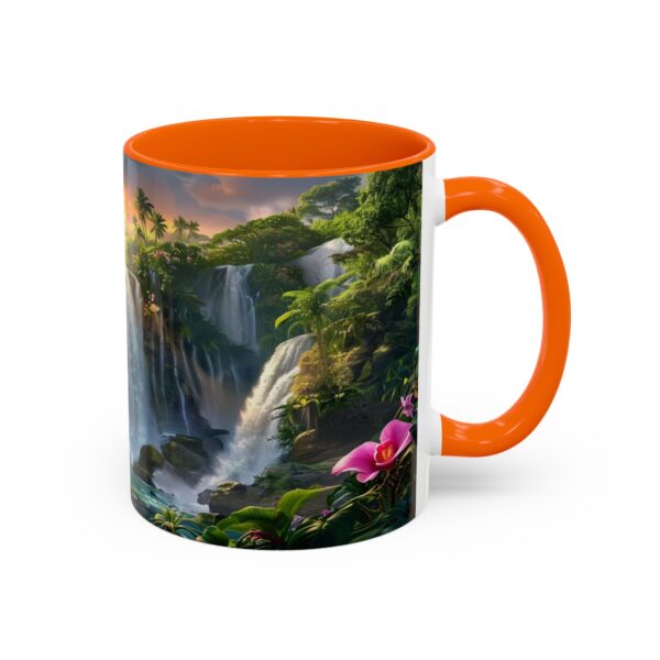 Our inspirational 'Philippine Waterfall' Ceramic Accent Coffee Mug Design is Perfect for Wedding Gifts, Inspirational Decor - Image 42