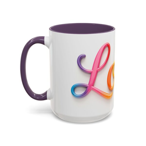 Our inspirational "Love" Ceramic Accent Coffee Mug Design is Perfect for Wedding Gifts, Inspirational Decor - Image 59