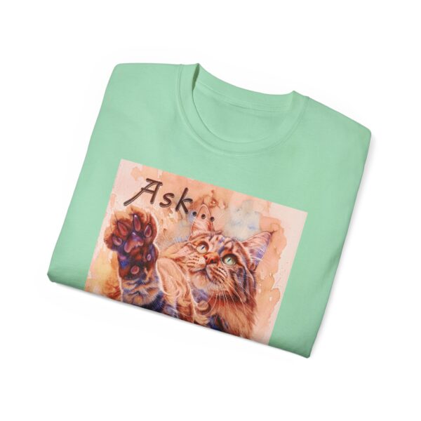 Our "Ask ...and ye shall receive" Matt 7:7 featuring a Maine Coon Cat asking for a treat! Vintage Christian Faith Apparel Unisex Cotton T-Shirt, Thoughtful Quote, Philippians 4:8 - Image 33