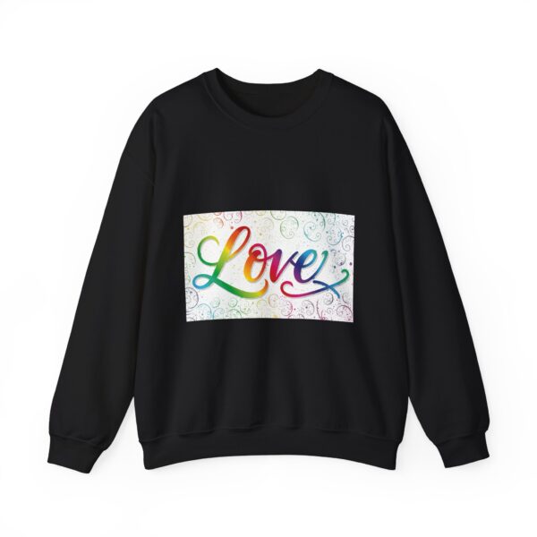 Crewneck Sweatshirt-with our inspirational "Love" 'spirals' Design!! Vintage Inspired Faith Apparel, Gospel Fashion Unisex Heavy - Image 8