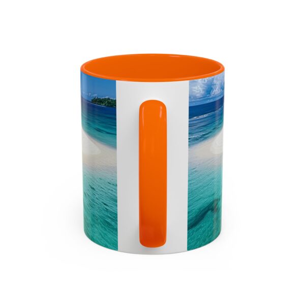 Our inspirational "Five Palm Island" Ceramic Accent Coffee Mug Design is Perfect for Wedding Gifts, Inspirational Decor - Image 44