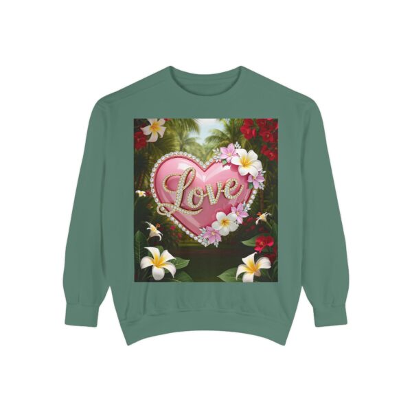 Sweatshirt Unisex with our Inspirational "Love" 'Solid Pink Heart' Design! Faith Apparel Gospel Fashion Jumper, Pullover - Image 5