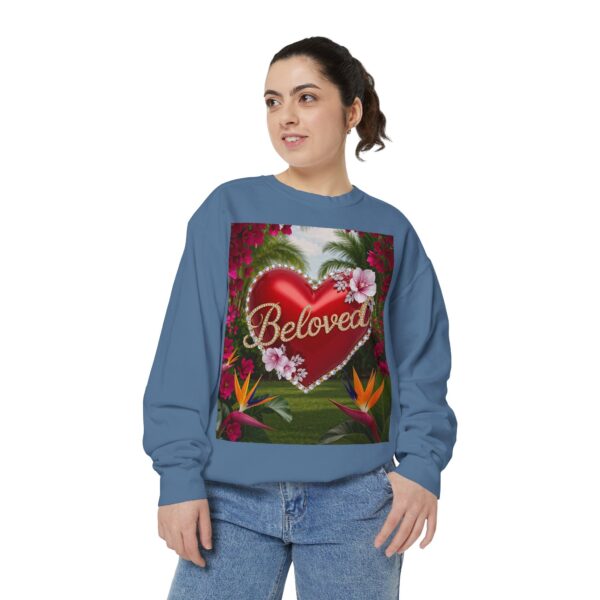 Sweatshirt Unisex Inspirational-Our "Beloved" 'Solid Red Heart' design! Christian Virtues Uplifting Faith-Based Apparel Gospel Comfort - Image 26