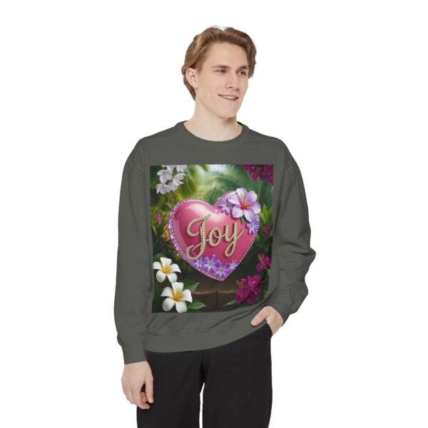 Sweatshirt Unisex with our Inspirational "Joy" 'Solid Pink Heart' Design! Faith Apparel Gospel Fashion Jumper, Pullover - Image 19