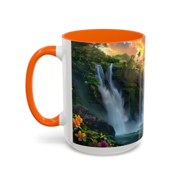 Our inspirational 'Philippine Waterfall' Ceramic Accent Coffee Mug Design is Perfect for Wedding Gifts, Inspirational Decor - Image 55