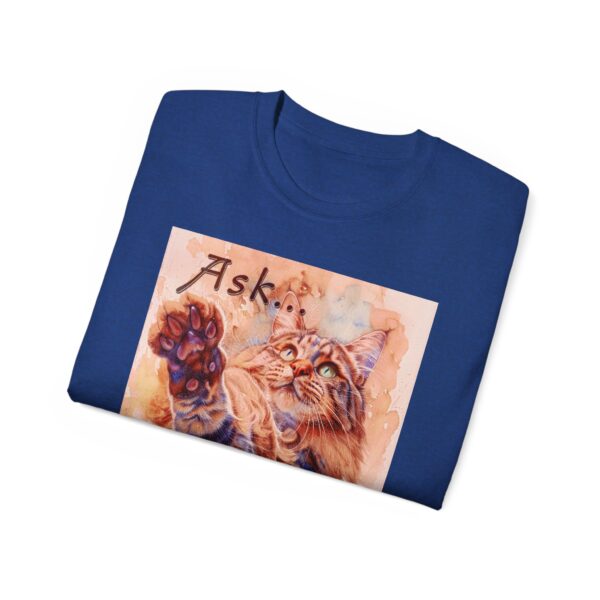 Our "Ask ...and ye shall receive" Matt 7:7 featuring a Maine Coon Cat asking for a treat! Vintage Christian Faith Apparel Unisex Cotton T-Shirt, Thoughtful Quote, Philippians 4:8 - Image 45