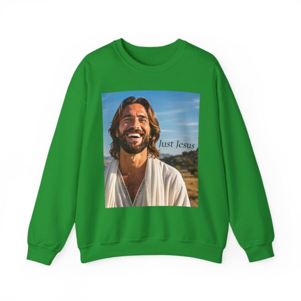 Crewneck Sweatshirt-with our inspirational "Just Jesus" Design!! Vintage Inspired Faith Apparel, Gospel Fashion Unisex Heavy - Image 15