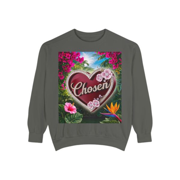 Sweatshirt Unisex Inspirational-with our "Chosen" 'Solid Red Heart' Design! Christian Uplifting Faith-Based Apparel Gospel Philippians 4:8 - Image 9