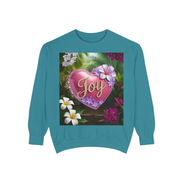 Sweatshirt Unisex with our Inspirational "Joy" 'Solid Pink Heart' Design! Faith Apparel Gospel Fashion Jumper, Pullover - Image 23