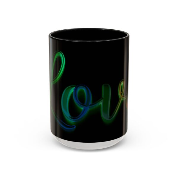 Our inspirational "Love" 'light in darkness' Ceramic Accent Coffee Mug Design is Perfect for Wedding Gifts, Inspirational Decor - Image 17