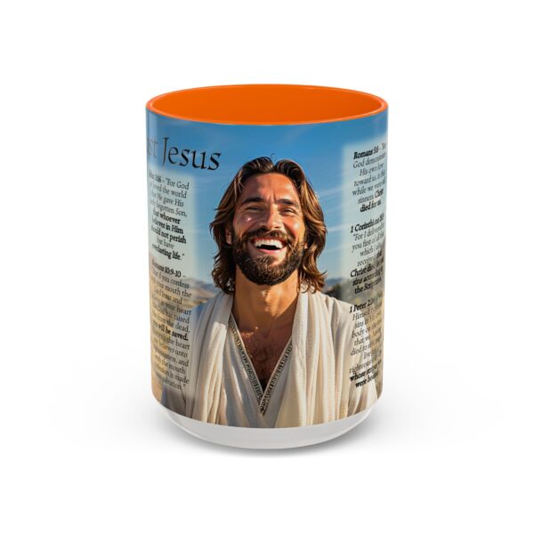 Our inspirational "Just Jesus" and Verses on Salvation Ceramic Accent Coffee Mug Design is Perfect for Wedding Gifts, Inspirational Decor - Image 53