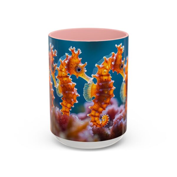 Our 'Seahorses' design Accent Coffee Mug, Perfect for Wedding Gifts, Inspirational Decor Beauty of God's Creation Tea Ceramic - Image 25