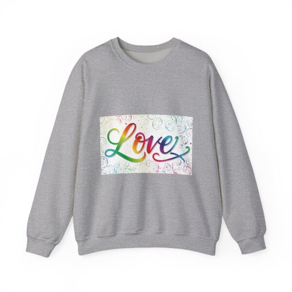 Crewneck Sweatshirt-with our inspirational "Love" 'spirals' Design!! Vintage Inspired Faith Apparel, Gospel Fashion Unisex Heavy - Image 10