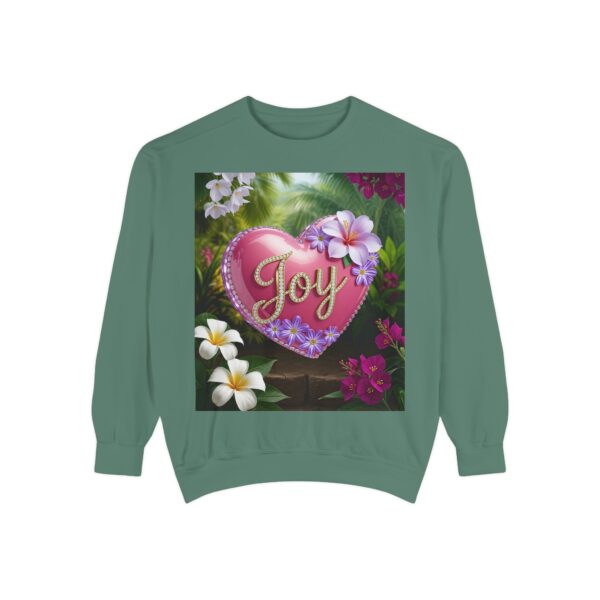 Sweatshirt Unisex with our Inspirational "Joy" 'Solid Pink Heart' Design! Faith Apparel Gospel Fashion Jumper, Pullover - Image 5