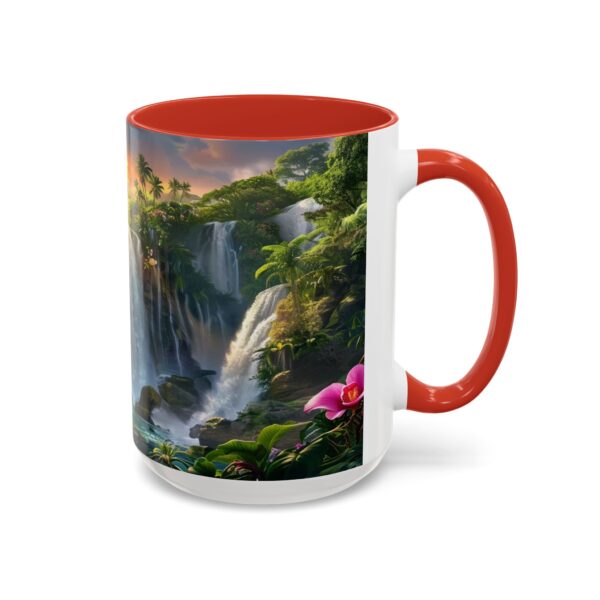 Our inspirational 'Philippine Waterfall' Ceramic Accent Coffee Mug Design is Perfect for Wedding Gifts, Inspirational Decor - Image 30