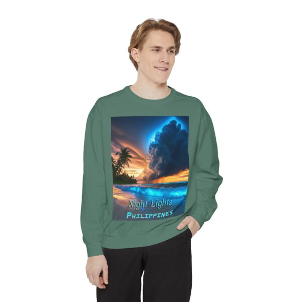 Sweatshirt Unisex Inspirational with our "Night Lights-Philippines" design! Beauty of Creation Tropical Beach Comfort, Jumper, Gift - Image 12
