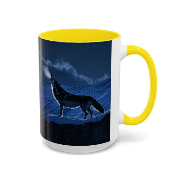 Our inspirational 'Wolf Moon' Ceramic Accent Coffee Mug Design is Perfect for Wedding Gifts, Inspirational Decor - Image 62