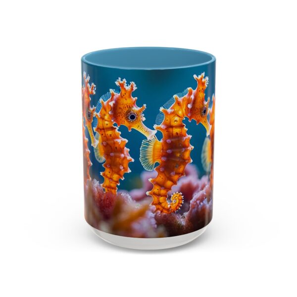 Our 'Seahorses' design Accent Coffee Mug, Perfect for Wedding Gifts, Inspirational Decor Beauty of God's Creation Tea Ceramic - Image 37