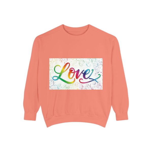 Sweatshirt Unisex our inspirational "Love" 'spirals' design. Faith Apparel Gospel Fashion Jumper, Pullover - Image 13