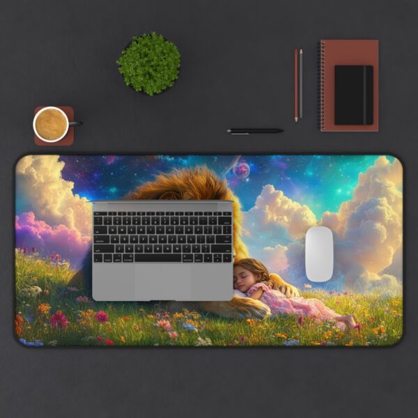 Inspirational Desk Mat 'Beth at Rest' - Mouse Pad, Office Decor Desk Accessory, Gaming Pad, Computer Mat, Non-Slip - Image 8