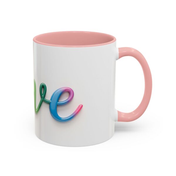 Our inspirational "Love" Ceramic Accent Coffee Mug Design is Perfect for Wedding Gifts, Inspirational Decor - Image 10