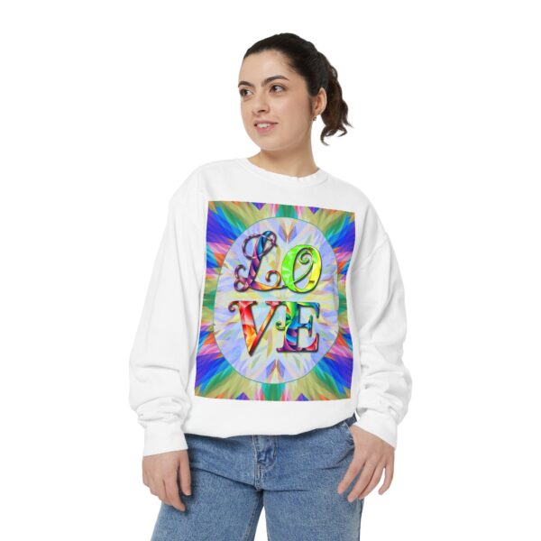 Sweatshirt Unisex with our inspirational  "Love" 'kaleidoscope' Design!! Faith Apparel Gospel Fashion Jumper, Pullover - Image 12