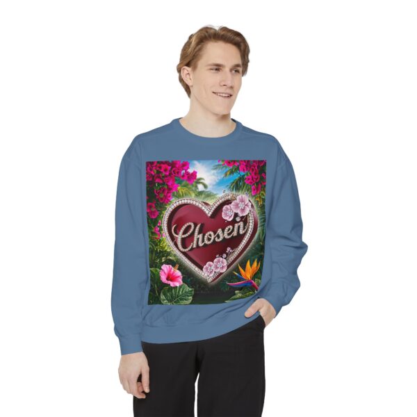 Sweatshirt Unisex Inspirational-with our "Chosen" 'Solid Red Heart' Design! Christian Uplifting Faith-Based Apparel Gospel Philippians 4:8 - Image 24
