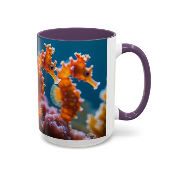 Our 'Seahorses' design Accent Coffee Mug, Perfect for Wedding Gifts, Inspirational Decor Beauty of God's Creation Tea Ceramic - Image 58