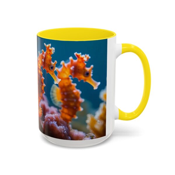 Our 'Seahorses' design Accent Coffee Mug, Perfect for Wedding Gifts, Inspirational Decor Beauty of God's Creation Tea Ceramic - Image 62