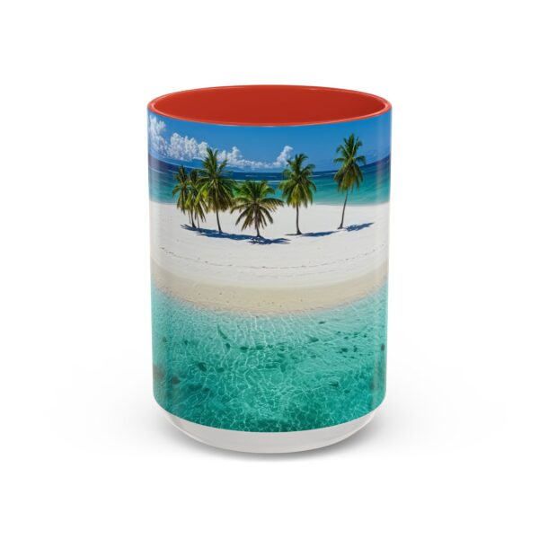 Our inspirational "Five Palm Island" Ceramic Accent Coffee Mug Design is Perfect for Wedding Gifts, Inspirational Decor - Image 29