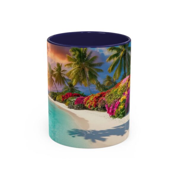 Our inspirational 'Philippine Flower Beach' Ceramic Accent Coffee Mug Design is Perfect for Wedding Gifts, Inspirational Decor - Image 5
