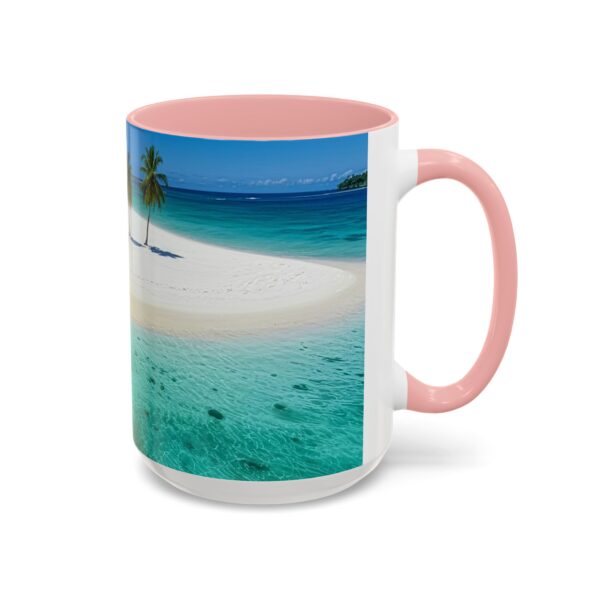 Our inspirational "Five Palm Island" Ceramic Accent Coffee Mug Design is Perfect for Wedding Gifts, Inspirational Decor - Image 26