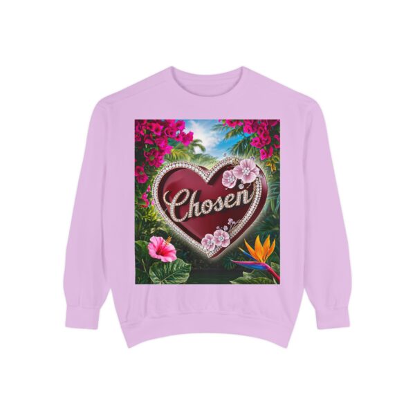 Sweatshirt Unisex Inspirational-with our "Chosen" 'Solid Red Heart' Design! Christian Uplifting Faith-Based Apparel Gospel Philippians 4:8 - Image 29