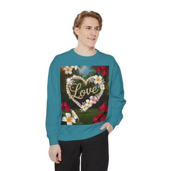 Sweatshirt Unisex Inspirational-With Our Beautiful "Love" 'Diamond Ring Heart' Faith Gospel Apparel Unisex Jumper, Religious Gift, Comfort Wear Philippians 4:8 - Image 22